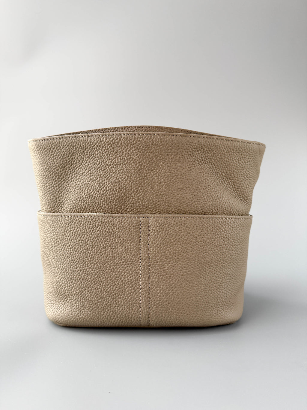 Women’s Genuine Leather Compact Bag – Taupe Grey