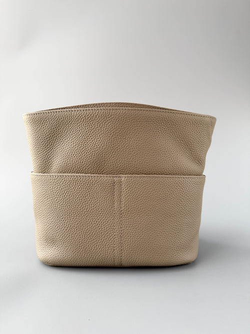 Women’s Genuine Leather Compact Bag – Taupe Grey