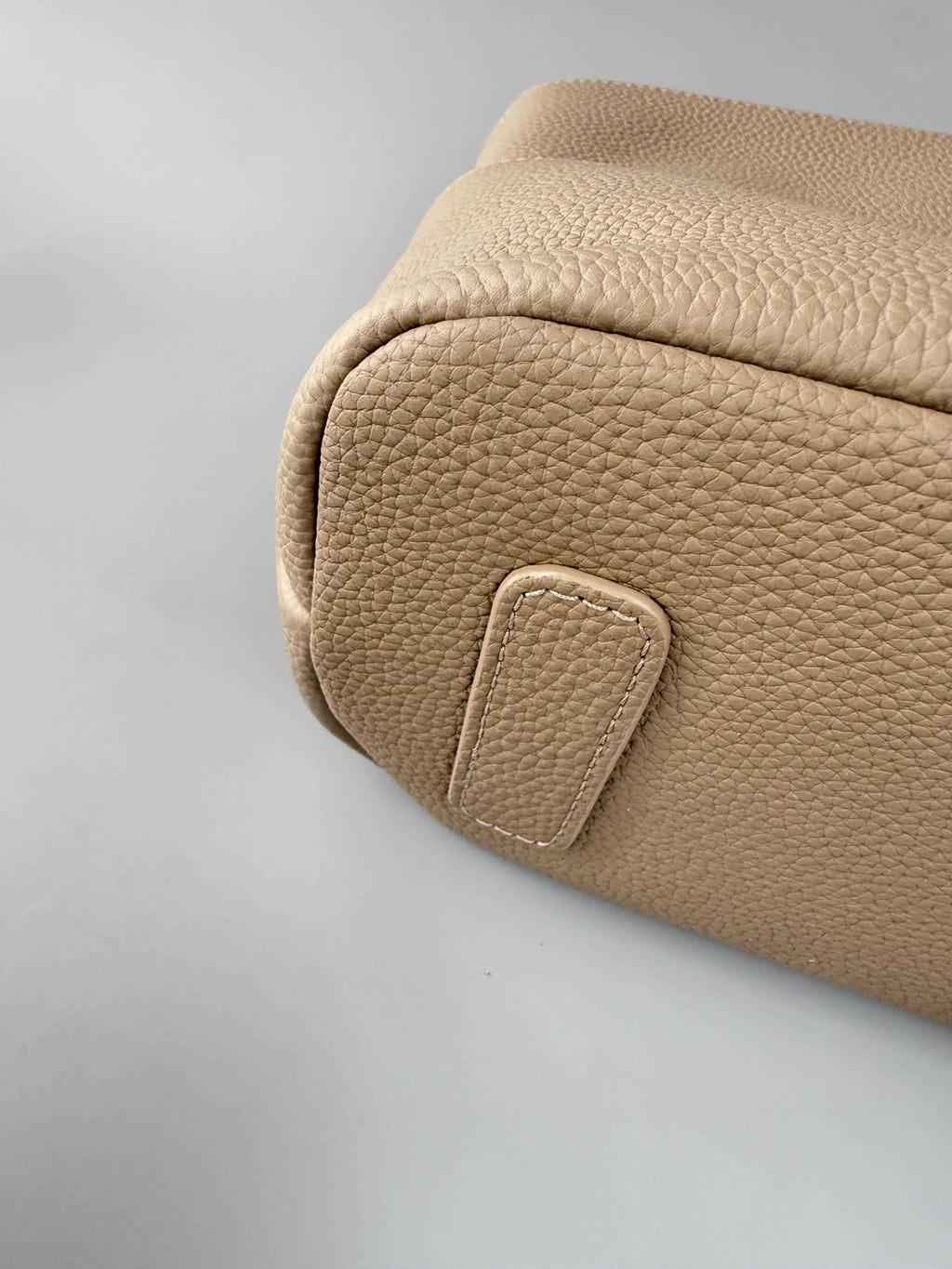 Women’s Genuine Leather Compact Bag – Taupe Grey